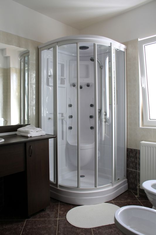 Shower with Glass Doors
